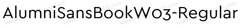 AlumniSansBookW03-Regular Regular字体转换